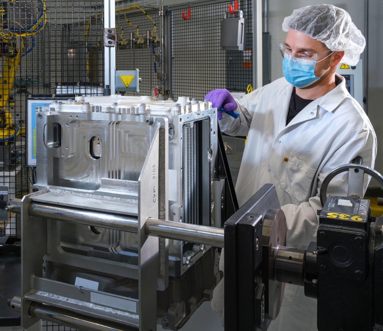GM employee working on Fuel Cell Navistar