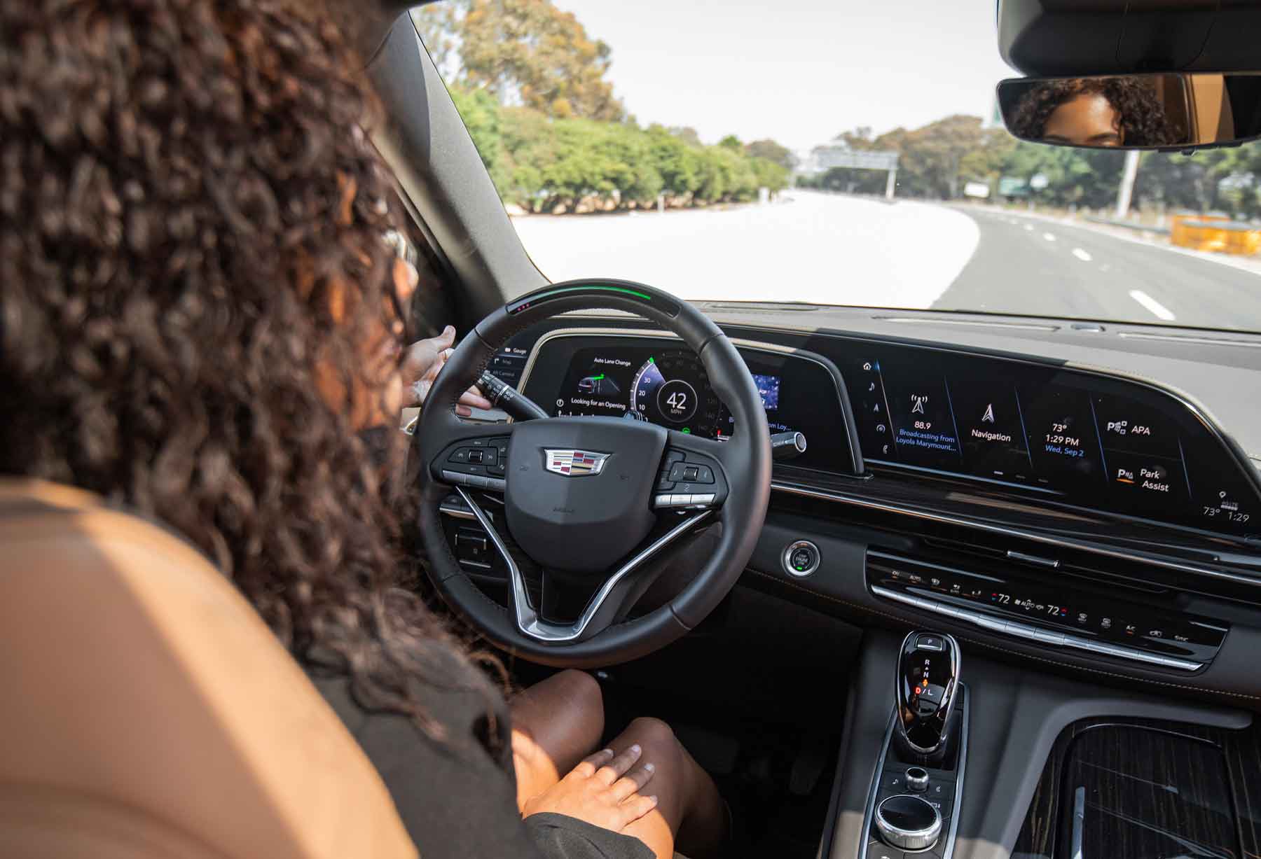 inside view of the 2021 Cadillac Escalade Super Cruise 106