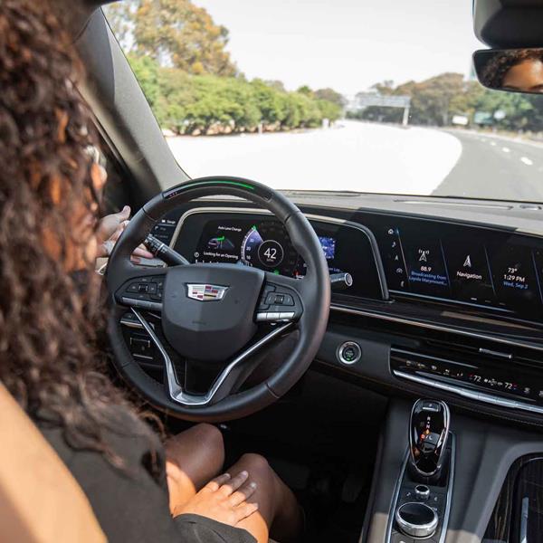 inside view of the 2021 Cadillac Escalade Super Cruise 106