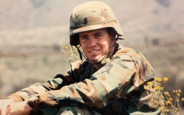 GM employee in military uniform