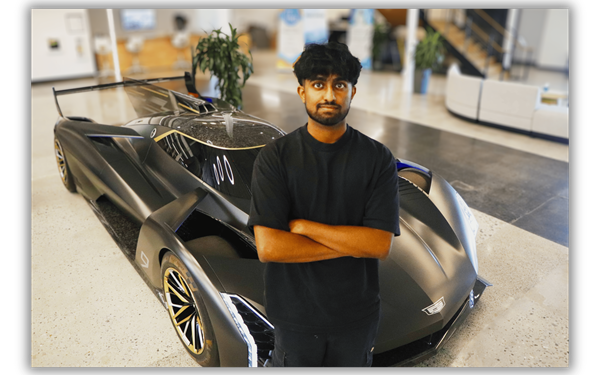 Rakshith Thuraga GM Mountain View Lobby F1 Car (1)