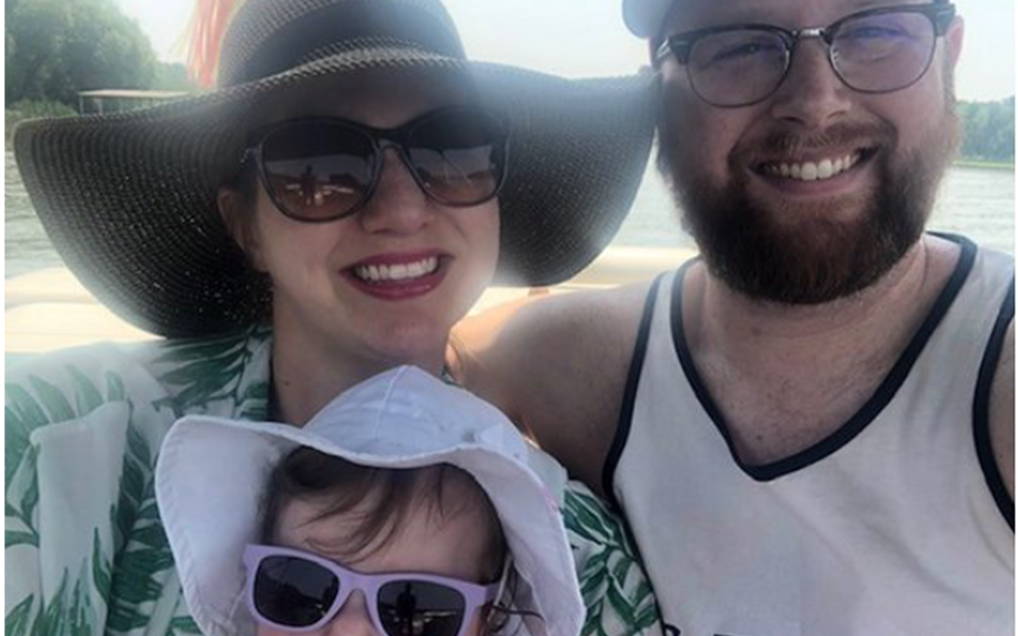 GM employee with their family.